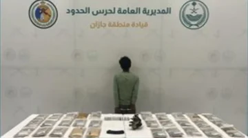 ضبط إثيوبي في جازان حاول تهريب 33 كيلوجراماً من الحشيش المخدر